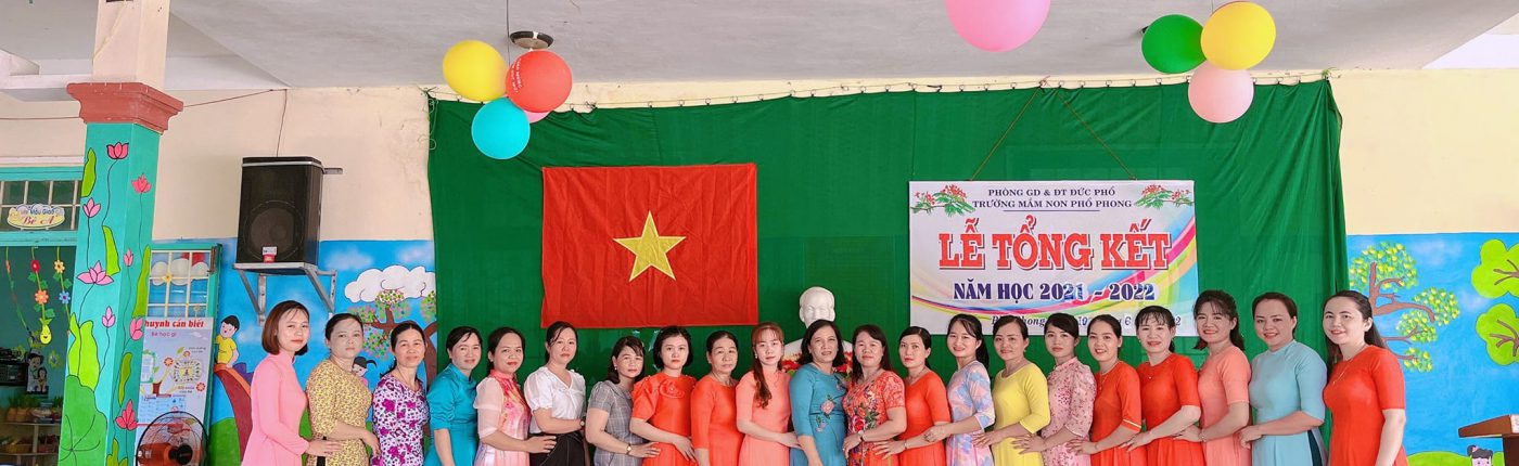 HÌNH ẢNH TẬP THỂ TRƯỜNG MẦM NON PHỔ PHONG